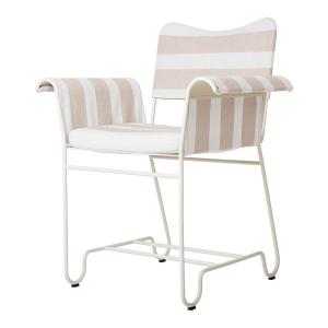 Gubi - Tropique Outdoor Dining Chair, classic white semi ma…