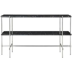 GUBI - TS Table console avec plateau, poli / marbre noir