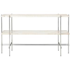 GUBI - TS Table console avec plateau, poli / travertin blanc