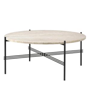 Gubi - TS Outdoor Table d'appoint, Ø 80 cm, noir / blanc