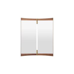 GUBI - Vanity 2 miroir mural, 69 x 58 cm, noyer