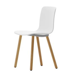 Vitra - Hal Wood RE Chaise, blanc coton / chêne clair / pat…
