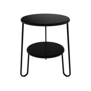 Hartô - Anatole Table d'appoint, chêne laqué noir / noir