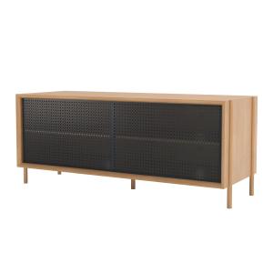 Hartô - Gabin Sideboard 122 x 49 cm, chêne naturel / gris a…