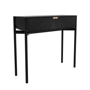 Hartô - Marius Table console, chêne laqué noir