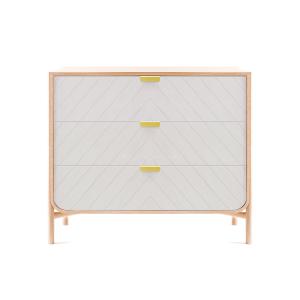 Hartô - Marius Commode à tiroirs, chêne naturel / gris clai…