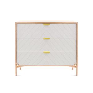 Hartô - Marius Commode à tiroirs, chêne naturel / gris clai…