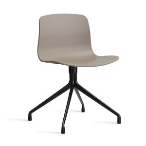 HAY - About A Chair AAC 10, noir / kaki 2. 0 (patins en pla…