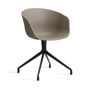 HAY - About A Chair AAC 20, noir / kaki 2. 0 (patins en feu…