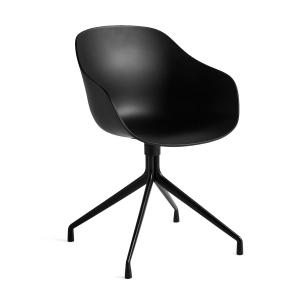 HAY - About A Chair AAC 220, black 2. 0 (patins en plastiqu…
