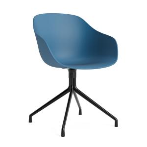 HAY - About A Chair AAC 220, noir / bleu azur 2. 0 (patins…