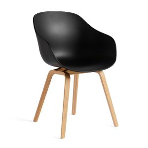 HAY - About A Chair AAC 222, chêne laqué / black 2. 0 (pati…