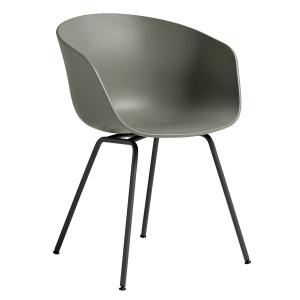 HAY - About a chair aac 26, acier noir / vert poussiéreux
