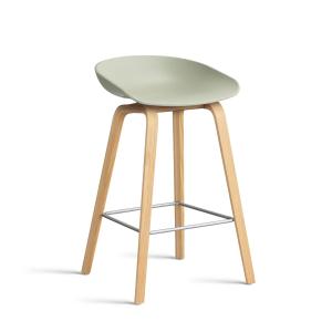 HAY - About A Stool AAS 32 H 65 cm, chêne laqué / acier ino…