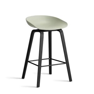 HAY - About A Stool AAS 32 H 65 cm, chêne laqué noir / acie…