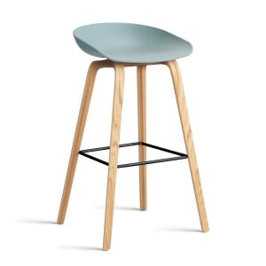HAY - About A Stool AAS 32 H 75 cm, chêne laqué / acier noi…