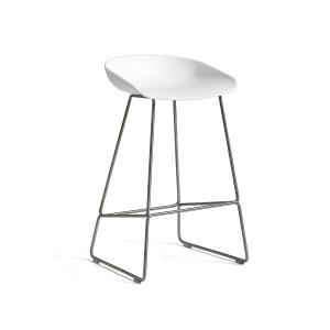 HAY - Tabouret de bar- About A Stool AAS 38, 76 H, blanc