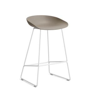 HAY - About A Stool AAS 38 Tabouret de bar H 76, blanc / ka…