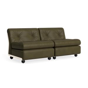 HAY - Amanta Canapé 2 places, cream beige / forest (Sense)