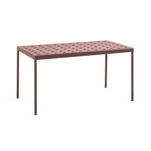 HAY - Balcony Table de salle à manger, 144 x 76 cm, iron re…