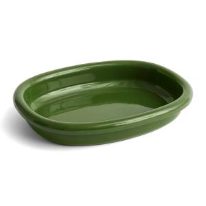 HAY - Barro Plat de service ovale, vert
