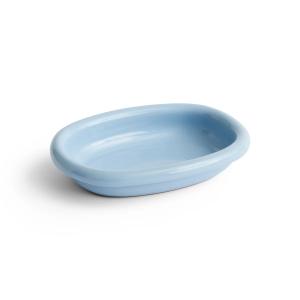 HAY - Barro Plat de service ovale, S, bleu clair