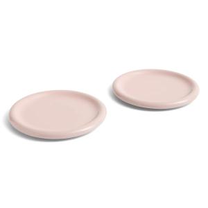 HAY - Barro Assiette Ø 24 cm, rose (set de 2)