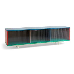 HAY - Colour Cabinet L avec portes en verre, 180 x 51 cm, m…