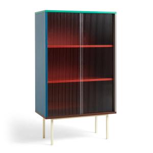 HAY - Colour Cabinet Armoire avec portes en verre, 130 x 75…