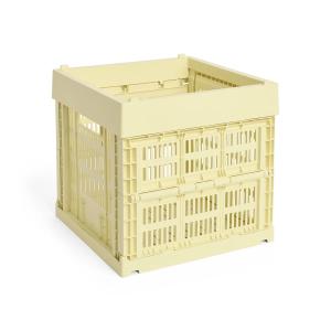 HAY - Colour Crate Corbeille Cube, 29,5 x 29,5 cm, jaune cl…