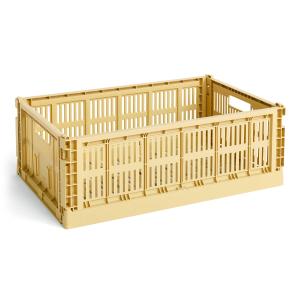 HAY - Colour Crate Panier L, 53 x 34,5 cm, golden yellow, r…