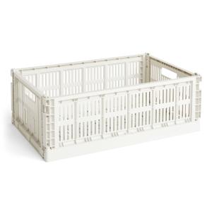 HAY - Colour Crate Panier L, 53 x 34,5 cm, off white, recyc…