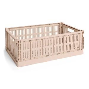 HAY - Colour Crate Panier L, 53 x 34,5 cm, powder, recycled