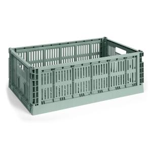 HAY - Colour Crate Corbeille L, 53 x 34,5 cm, vert sauge, r…