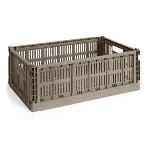 HAY - Colour Crate Corbeille L, 53 x 34,5 cm, warm grey, re…