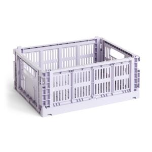 HAY - Colour Crate Corbeille M, 34,5 x 26,5 cm, lavender, r…