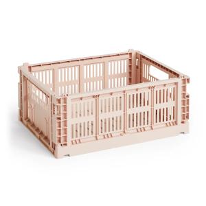 HAY - Colour Crate Panier M, 34,5 x 26,5 cm, powder, recycl…