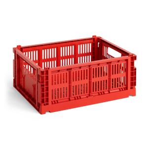 HAY - Colour Crate Corbeille M, 34,5 x 26,5 cm, red, recycl…