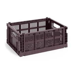 HAY - Colour Crate Corbeille M, 34,5 x 26,5 cm, bordeaux, r…