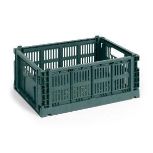HAY - Colour Crate Corbeille M, 34,5 x 26,5 cm, vert foncé,…