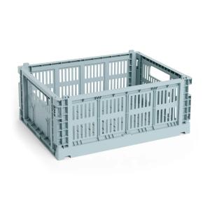 HAY - Colour Crate Panier M, 34,5 x 26,5 cm, dusty blue, re…