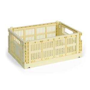 HAY - Colour Crate Panier M, 34,5 x 26,5 cm, jaune clair, r…