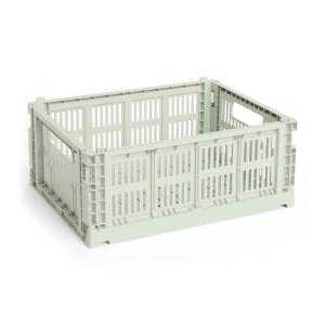 HAY - Colour Crate Panier M, 34,5 x 26,5 cm, mint, recycled