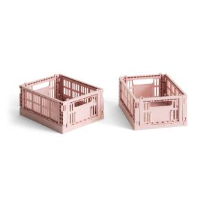 HAY - Colour Crate Panier Mini, 17 x 13 cm, blush, recycled…