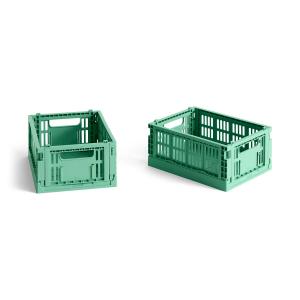 HAY - Colour Crate Panier Mini, 17 x 13 cm, dark mint , rec…