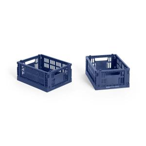 HAY - Colour Crate Panier Mini, 17 x 13 cm, bleu foncé, rec…