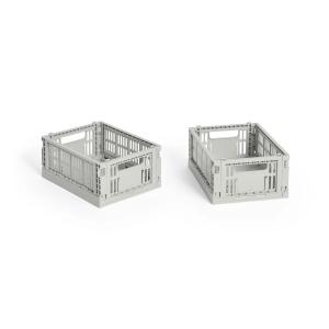 HAY - Colour Crate Panier Mini, 17 x 13 cm, gris, recycled…