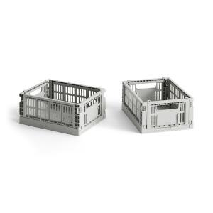 HAY - Colour Crate Panier Mini, 17 x 13 cm, light grey, rec…