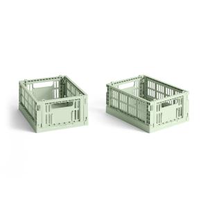HAY - Colour Crate Panier Mini, 17 x 13 cm, mint, recycled…