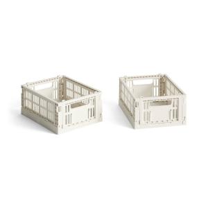 HAY - Colour Crate Panier Mini, 17 x 13 cm, blanc cassé, re…